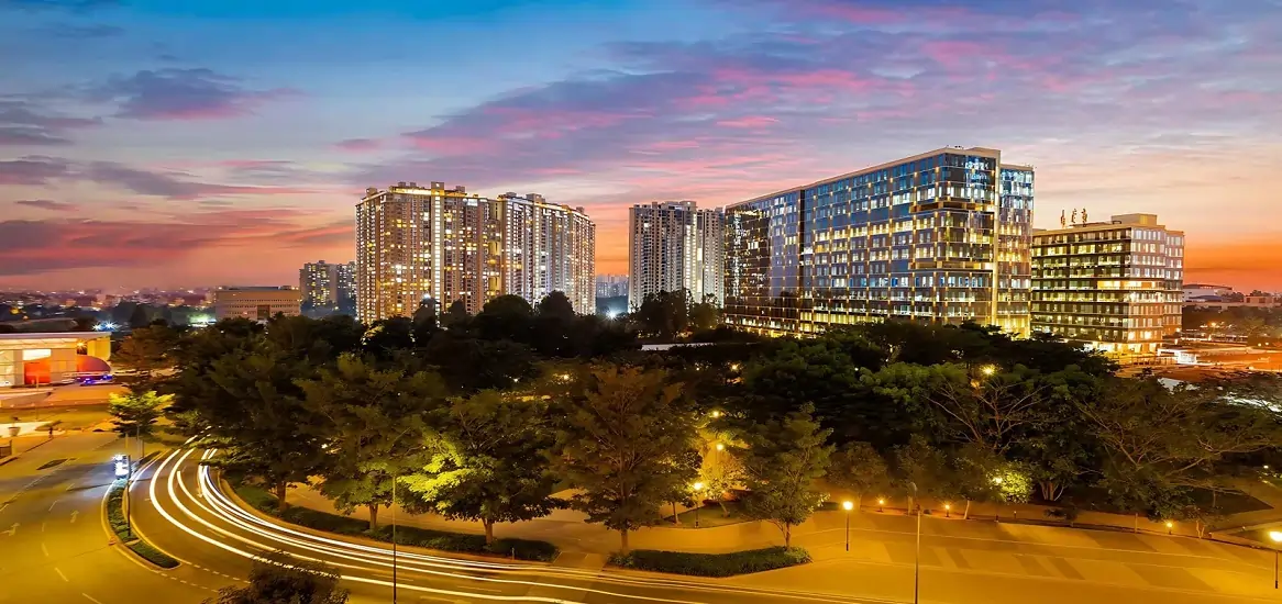 Bhartiya City Nikoo Homes Bagalur Road Night View