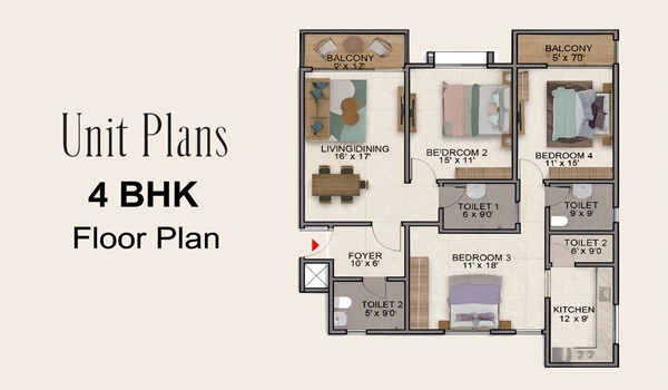 Bhartiya City Nikoo Homes Bagalur Road Floor Plan